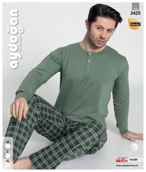 PYJAMA HOMME, AYDOGAN, (100% COTON), RÉF 3425