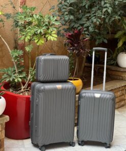 VALISE INCASSABLE POLYPROPYLENE,(3PIECES) P-Gris