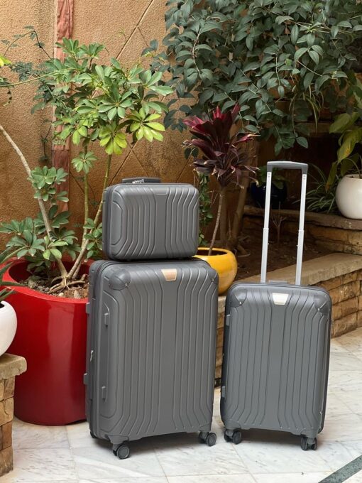 VALISE INCASSABLE POLYPROPYLENE,(3PIECES) P-Gris
