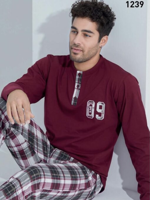 PYJAMA HOMME, Devino, (100% COTON), RÉF 1239GN