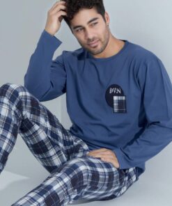 PYJAMA HOMME, Devino, (100% COTON), RÉF 1237BL