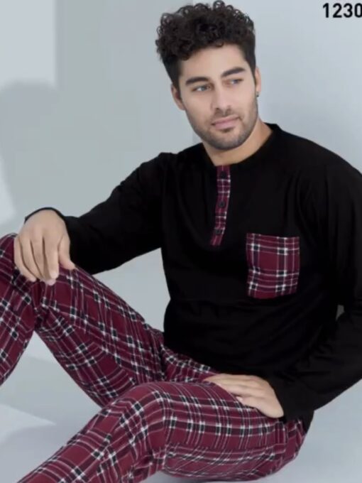 PYJAMA HOMME, Devino, (100% COTON), RÉF 1228GN