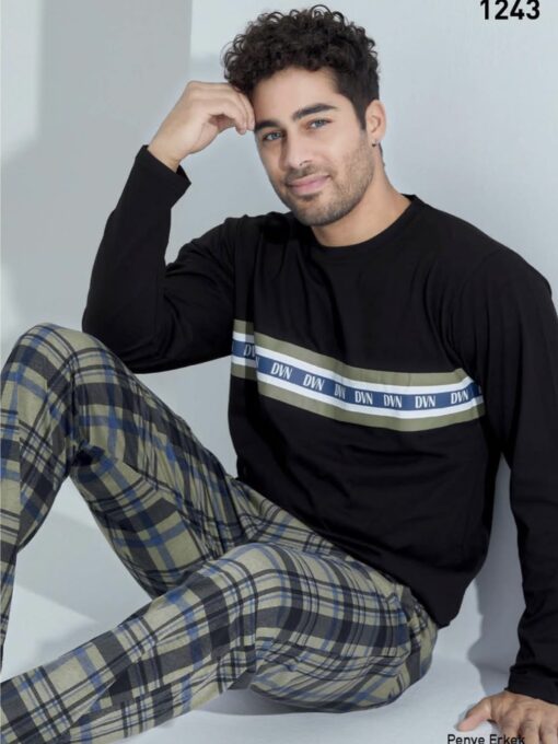 PYJAMA HOMME, Devino, (100% COTON), RÉF 1243VR
