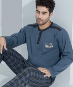 PYJAMA HOMME, Devino, (100% COTON), RÉF 1227BL