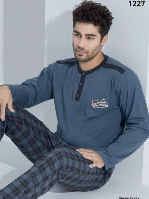 PYJAMA HOMME, Devino, (100% COTON), RÉF 1227BL
