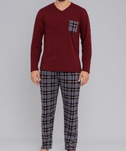 PYJAMA HOMME, Devino, (100% COTON), RÉF 1228 BL.GN