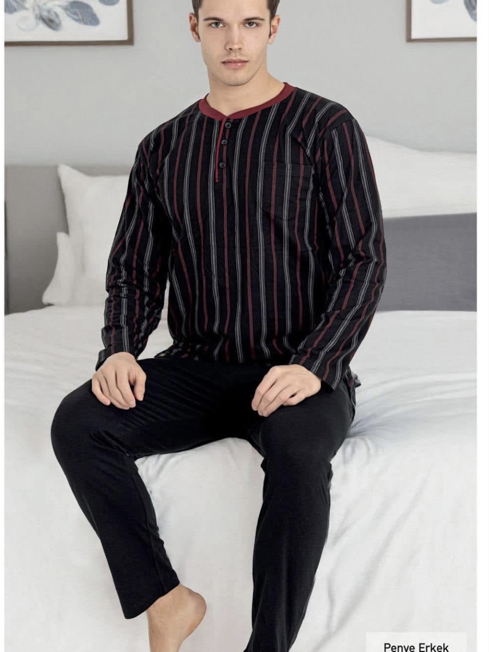 PYJAMA HOMME, Devino, (100% COTON), RÉF 1320 NR