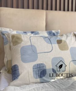 TAIE D'OREILLER ORCHIS 100% COTON