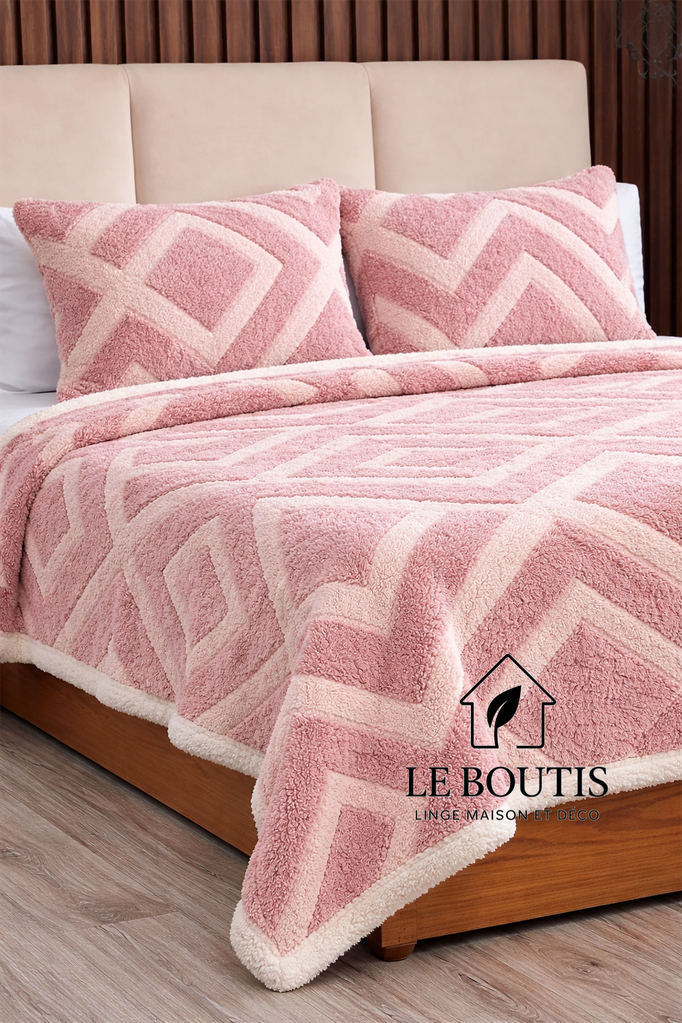 COUVRE LIT VITA, HIVER SHERPA, 3 PIÈCES – Image 2