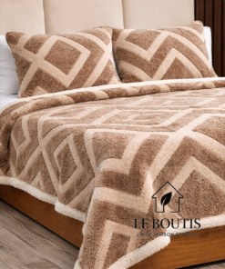 COUVRE LIT VITA, HIVER SHERPA, 3 PIÈCES