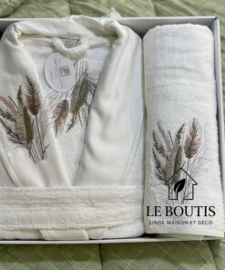 SORTIE DE BAIN PUPILLA, 3 PIÈCES (M/L), (100% COTON)